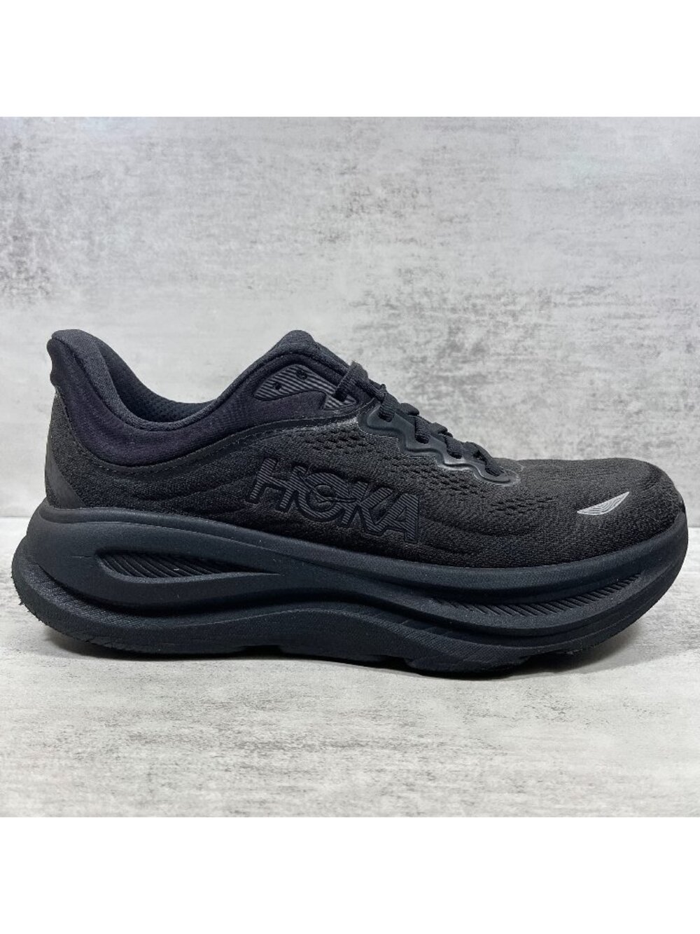 Hoka One One Bondi 9 Running Shoes - Women's Size 9.5 D Wide - Black - Picture 5 of 10